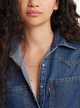 Camisa de ganga Levi's Teodora Western para mulher.