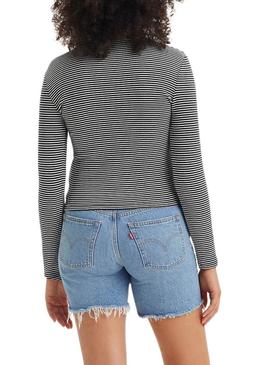 Camiseta Levis Muse listrada para mulher.