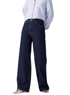 Calça jeans Levis Ribcage Wide Leg H223 para mulheres