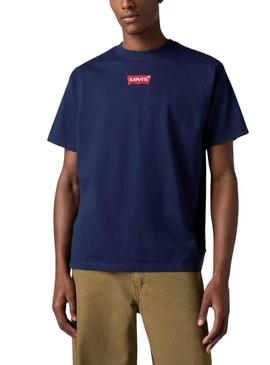 Camiseta Levis Graphic azul para homem