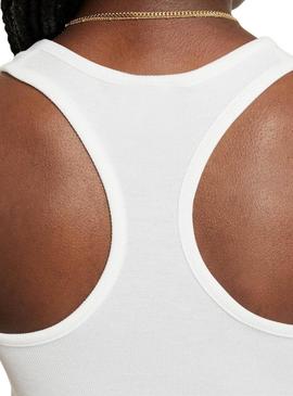 Camisa regata branca Nike para menina.