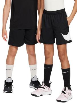 Bermuda Nike Multi preto para meninos e meninas.