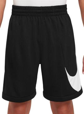 Bermuda Nike Multi preto para meninos e meninas.