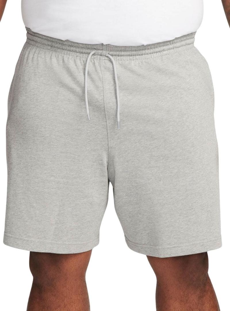 Bermudas Nike Club cinza para homens.