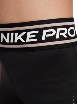 Calças justas Nike Pro pretas para menina