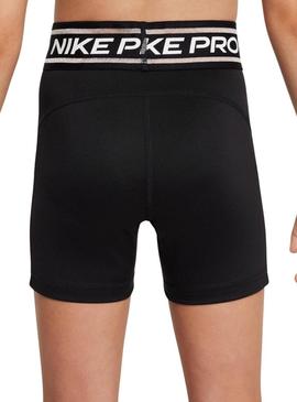 Calças justas Nike Pro pretas para menina