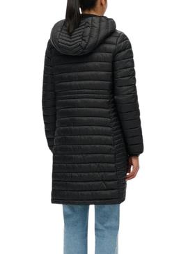 Casaco acolchoado Superdry Hood Fuji Lite preto para mulher