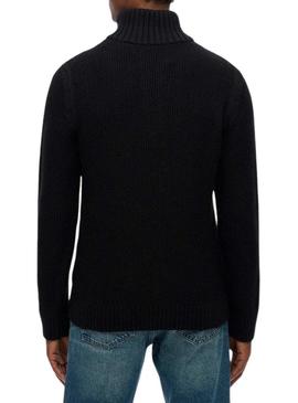 Camisola Superdry Jacob Cable azul marinho para homens.