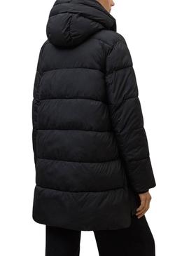 Casaco acolchoado Ecoalf Marangu preto para mulher