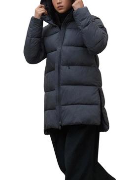 Casaco acolchoado Ecoalf Marangu azul marinho para mulher