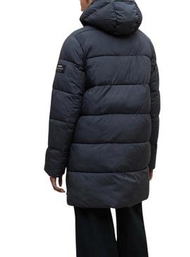 Casaco acolchoado Ecoalf Marangu azul marinho para mulher