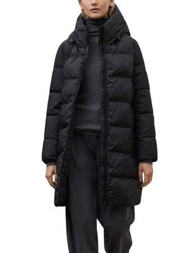 Casaco Ecoalf acolchoado Manlie preto para mulher