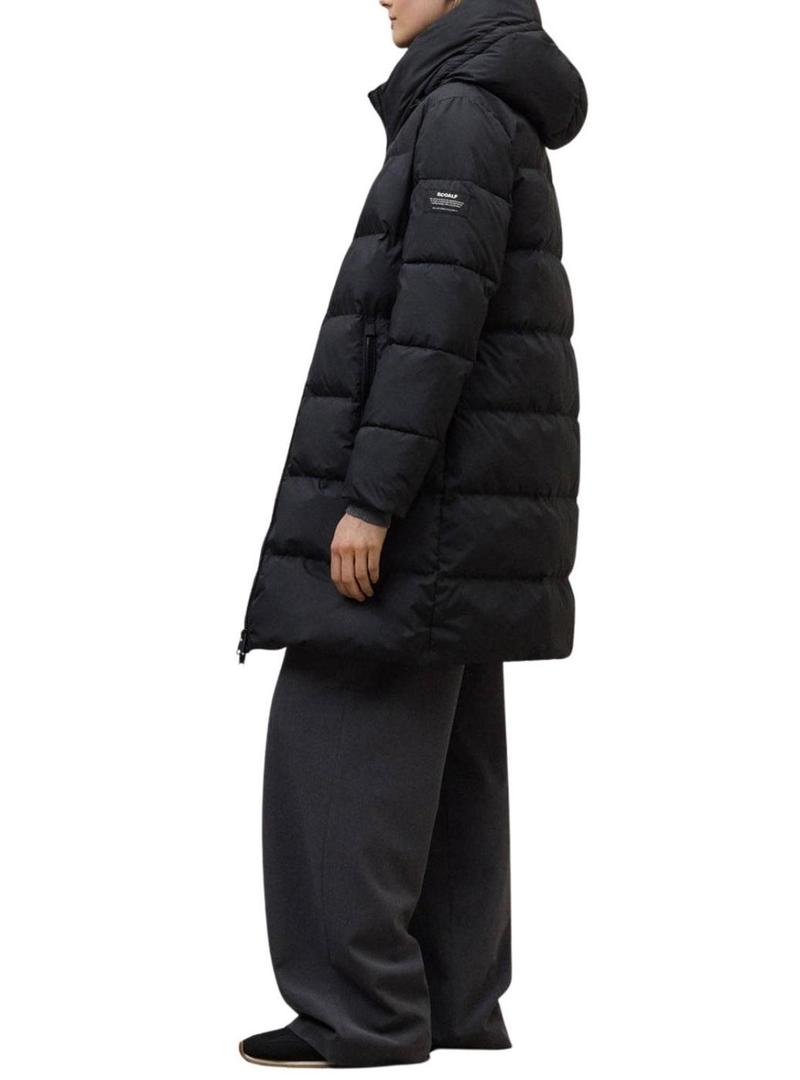 Casaco Ecoalf acolchoado Manlie preto para mulher