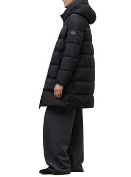 Casaco Ecoalf acolchoado Manlie preto para mulher