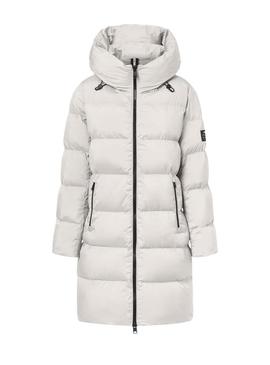 Casaco Ecoalf acolchoado Manlie branco para mulher