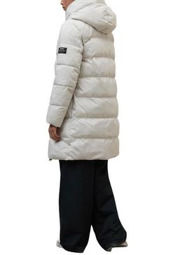 Casaco Ecoalf acolchoado Manlie branco para mulher