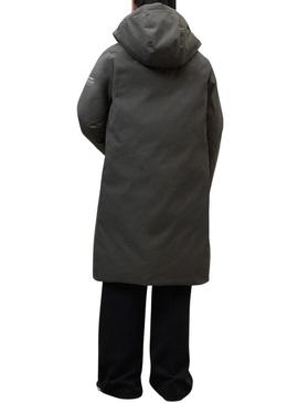 Casaco Ecoalf Reversible Baru verde e marinho para mulher