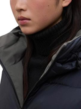 Casaco Ecoalf Reversible Baru verde e marinho para mulher