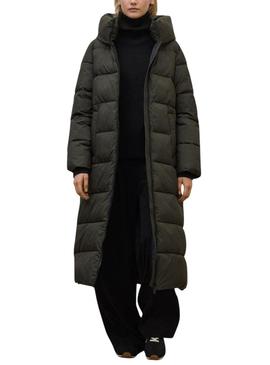 Casaco acolchoado Ecoalf Aranda verde para mulher.