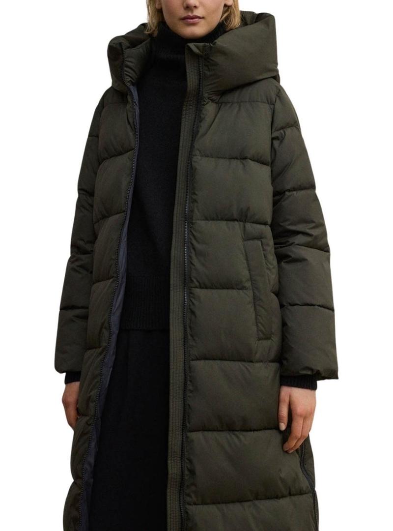 Casaco acolchoado Ecoalf Aranda verde para mulher.