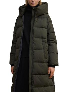 Casaco acolchoado Ecoalf Aranda verde para mulher.