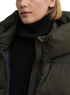 Casaco acolchoado Ecoalf Aranda verde para mulher.