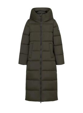 Casaco acolchoado Ecoalf Aranda verde para mulher.
