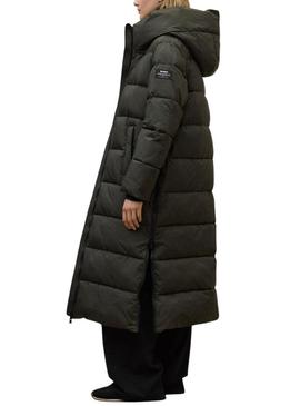 Casaco acolchoado Ecoalf Aranda verde para mulher.