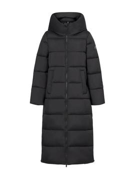 Casaco acolchoado Ecoalf Aranda preto para mulher.