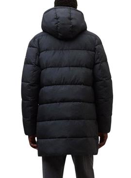 Casaco acolchoado Ecoalf Vintage cinza escuro para homem.