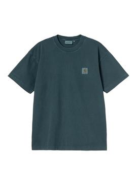 Camiseta Carhartt Dyed azul para homem.