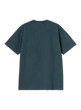 Camiseta Carhartt Dyed azul para homem.