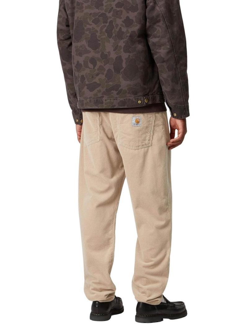Calça Carhartt Newel cotelê bege para homem
