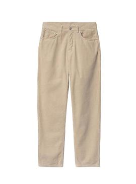 Calça Carhartt Newel cotelê bege para homem
