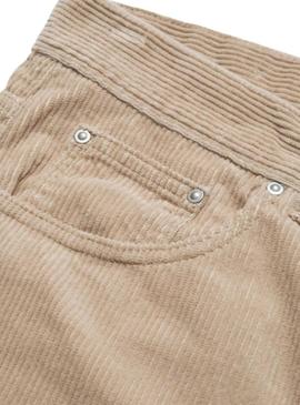 Calça Carhartt Newel cotelê bege para homem