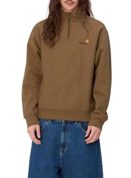 Moletom Carhartt Half Zip marrom para Homem