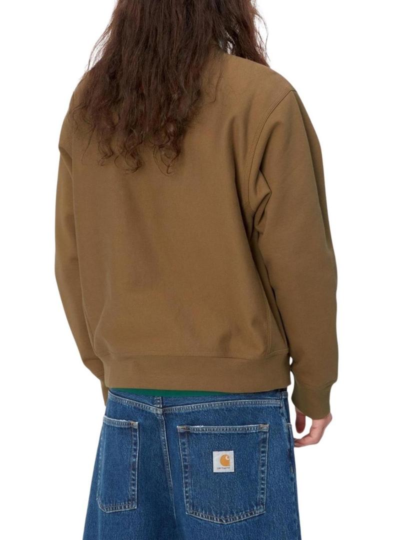 Moletom Carhartt Half Zip marrom para Homem