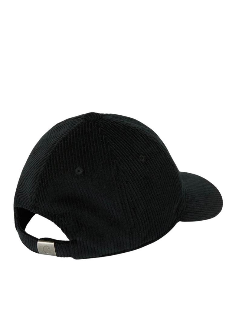 Boné Carhartt Harlem em veludo cotelê preto para mulheres e homens