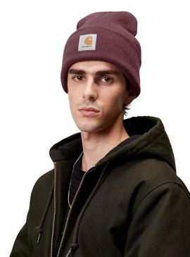 Gorro Carhartt Watch grená para mulher e homem.