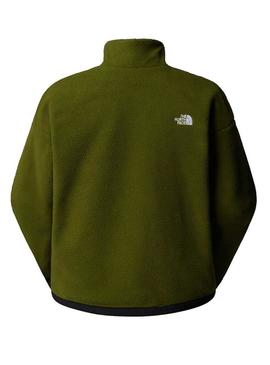 Casaco polar reversível The North Face Yumiori verde para homem.