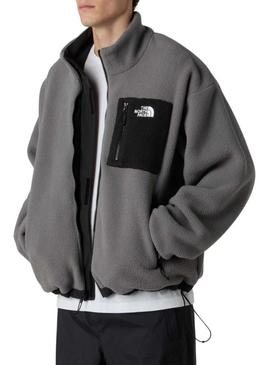 Jaqueta polar The North Face Yumiori reversível cinza para homem