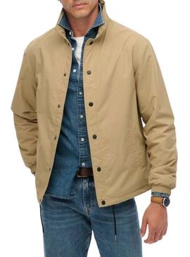 Jaqueta Superdry Nylon Coach camel para homem