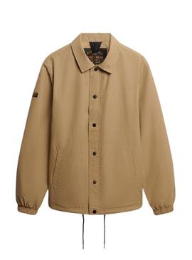 Jaqueta Superdry Nylon Coach camel para homem