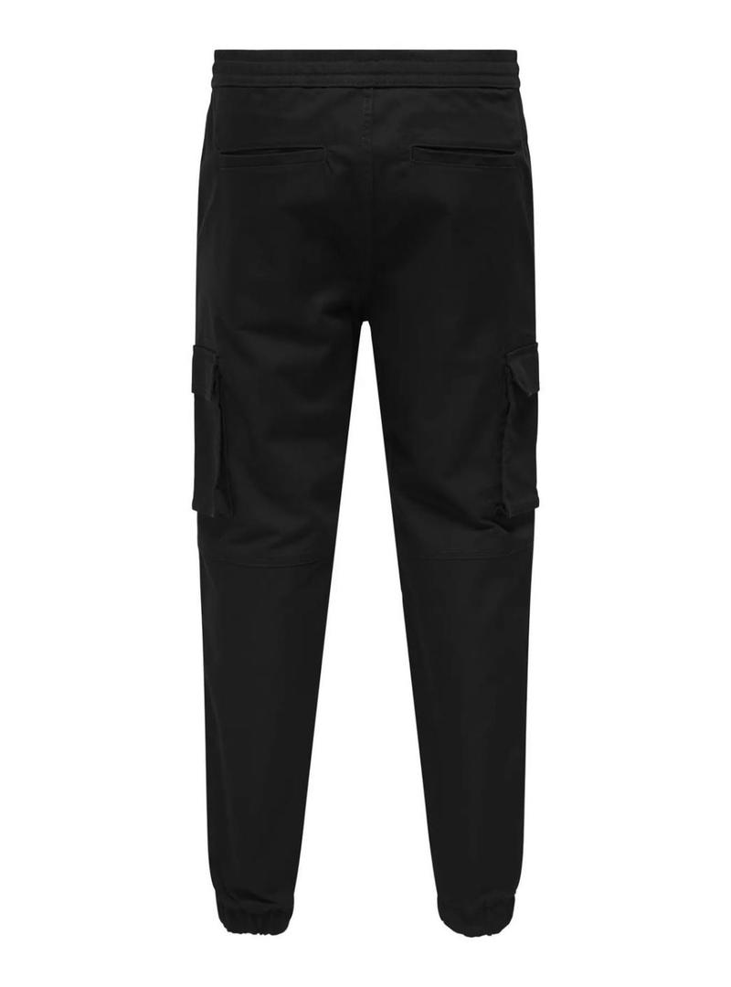 Calça Only and Sons Garda preta para homem