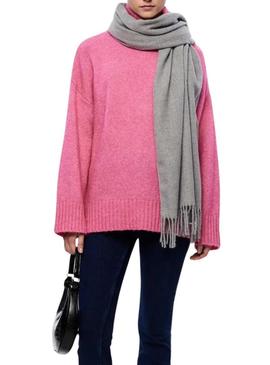 Cachecol Pieces Pckial cinza para mulher