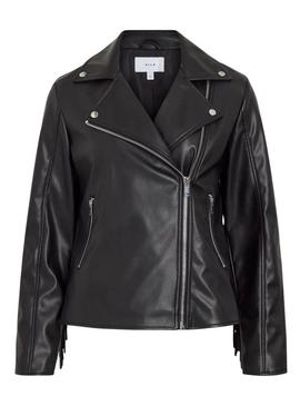 Casaco Vila Viprana franjas preto para mulher