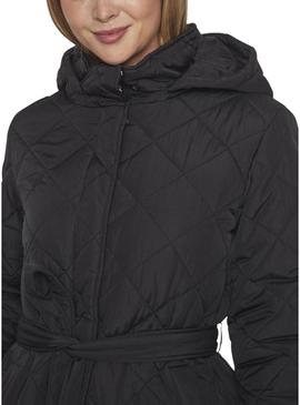 Casaco acolchoado Vila Vikante Quilted preto para mulher