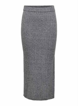 Saia Only Jeanett cinza para mulher