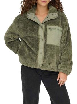 Casaco Only Contact verde para mulher.