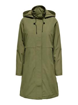Parka Only Kara verde para mulher